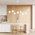 Lampa wisząca GRAVITY 8  WHITE/GOLD