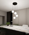 Lampa wisząca ROYAL 4 BLACK