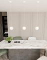 Lampa wisząca ROYAL 1 WHITE