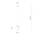 Lampa wisząca ROYAL 1 WHITE