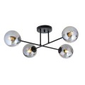Lampa sufitowa ROMA 4 BLACK/GRAFIT