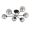 Lampa sufitowa ROMA 6 BLACK/GRAFIT