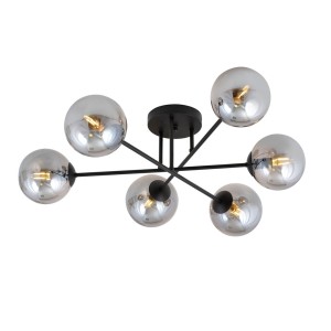 Lampa sufitowa ROMA 6 BLACK/GRAFIT