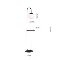 Lampa podłogowa BARI LP1 BLACK
