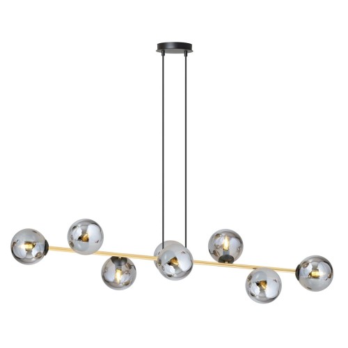 Lampa wisząca GRAVITY 8 BLACK/GRAFIT