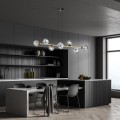 Lampa wisząca GRAVITY 8 BLACK/GRAFIT