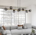 Lampa wisząca GRAVITY 8 BLACK/GRAFIT