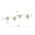 Lampa sufitowa SPLENDI 4 WHITE/GRAFIT