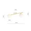 Lampa sufitowa SPLENDI 2 WHITE/OPAL