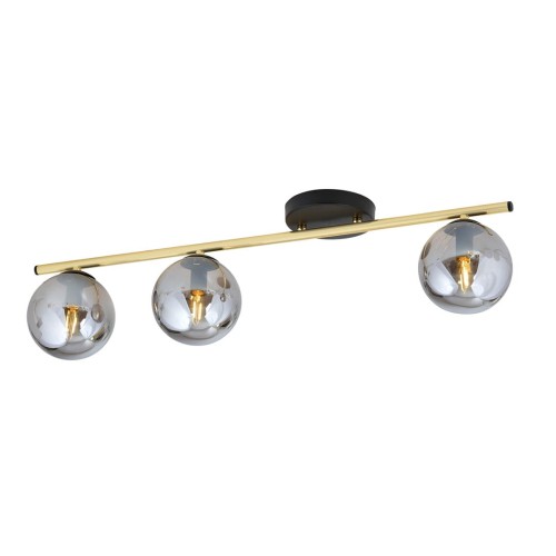 Lampa sufitowa MONZA 3 BLACK/GRAFIT
