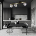 Lampa sufitowa MONZA 3 BLACK/GRAFIT