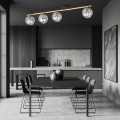 Lampa sufitowa MONZA 4 BLACK/GRAFIT