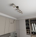Lampa sufitowa MONZA 4 BLACK/GRAFIT