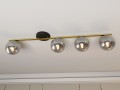 Lampa sufitowa MONZA 4 BLACK/GRAFIT