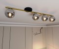 Lampa sufitowa MONZA 4 BLACK/GRAFIT