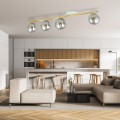 Lampa sufitowa MONZA 4 WHITE/GRAFIT
