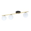 Lampa sufitowa MONZA 3 BLACK/OPAL