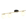 Lampa sufitowa MONZA 3 BLACK/OPAL