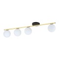 Lampa sufitowa MONZA 4 BLACK/OPAL