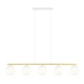 Lampa wisząca ALLORA 5 WHITE/OPAL