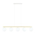 Lampa wisząca ALLORA 5 WHITE/OPAL