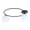 Lampa sufitowa SOPRA 2 BLACK/OPAL