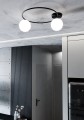 Lampa sufitowa SOPRA 2 BLACK/OPAL