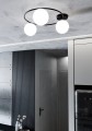 Lampa sufitowa SOPRA 3 BLACK/OPAL