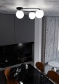 Lampa sufitowa SOPRA 3 BLACK/OPAL