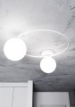 Lampa sufitowa SOPRA 2 WHITE/OPAL