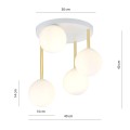 Lampa sufitowa DOLCE 4 WHITE/OPAL