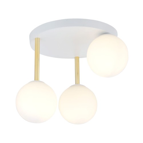 Lampa sufitowa DOLCE 3 WHITE/OPAL