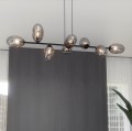 Lampa wisząca PANDORA 8 BLACK/GRAFIT