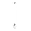 Lampa wisząca ASTRAL 1 BLACK/TRANSPARENT
