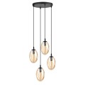 Lampa wisząca ASTRAL 4 BLACK/MIODOWY