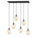 Lampa wisząca ASTRAL 6 BLACK/MIODOWY