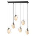 Lampa wisząca ASTRAL 6 BLACK/MIODOWY