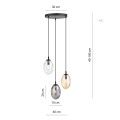 Lampa wisząca ASTRAL 3 BLACK/MIX