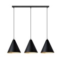 Lampa wisząca REBEL 3 BLACK/GOLD