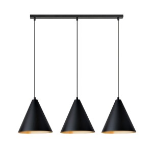 Lampa wisząca REBEL 3 BLACK/GOLD