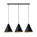 Lampa wisząca REBEL 3 BLACK/GOLD