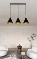 Lampa wisząca REBEL 3 BLACK/GOLD