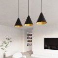 Lampa wisząca REBEL 3 BLACK/GOLD