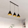 Lampa wisząca REBEL 3 BLACK/GOLD