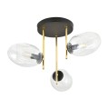 Lampa sufitowa ARGO 3 BLACK/TRANSPARENT