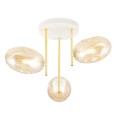 Lampa sufitowa ARGO 3 WHITE/MIODOWY