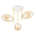 Lampa sufitowa ARGO 3 WHITE/MIODOWY