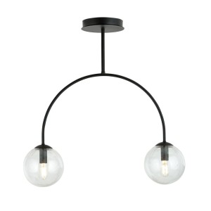 Lampa sufitowa ARCHI 2 BLACK/TRANSPARENT