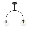 Lampa sufitowa ARCHI 2 BLACK/TRANSPARENT