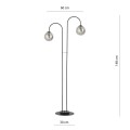 Lampa podłogowa ARCHI LP2 BLACK/GRAFIT